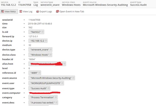 Windows SNARE Agent logs are not parsing with required meta in NetWitness 10.x 11.x 12.x